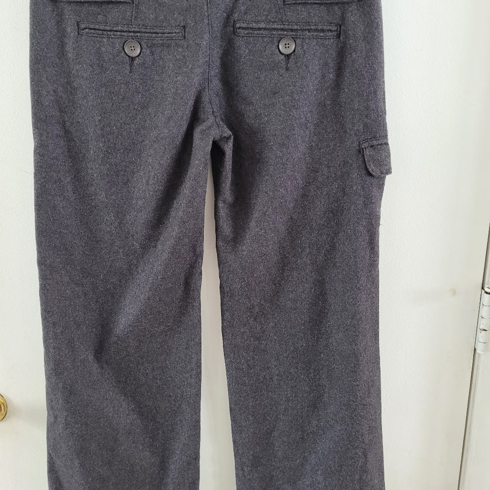 JAMES PERCE GRAY WOOL PANTS